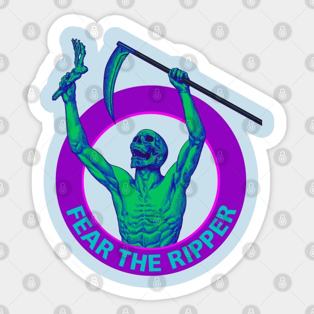 Fear the Ripper - Legs are on high alert Sticker by undersideland